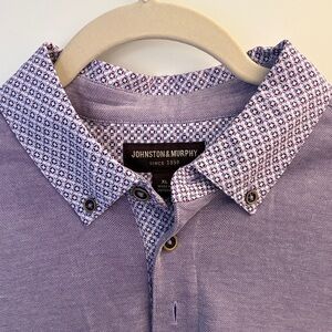 Johnston & Murphy Lavender Patterned Men's Shirt